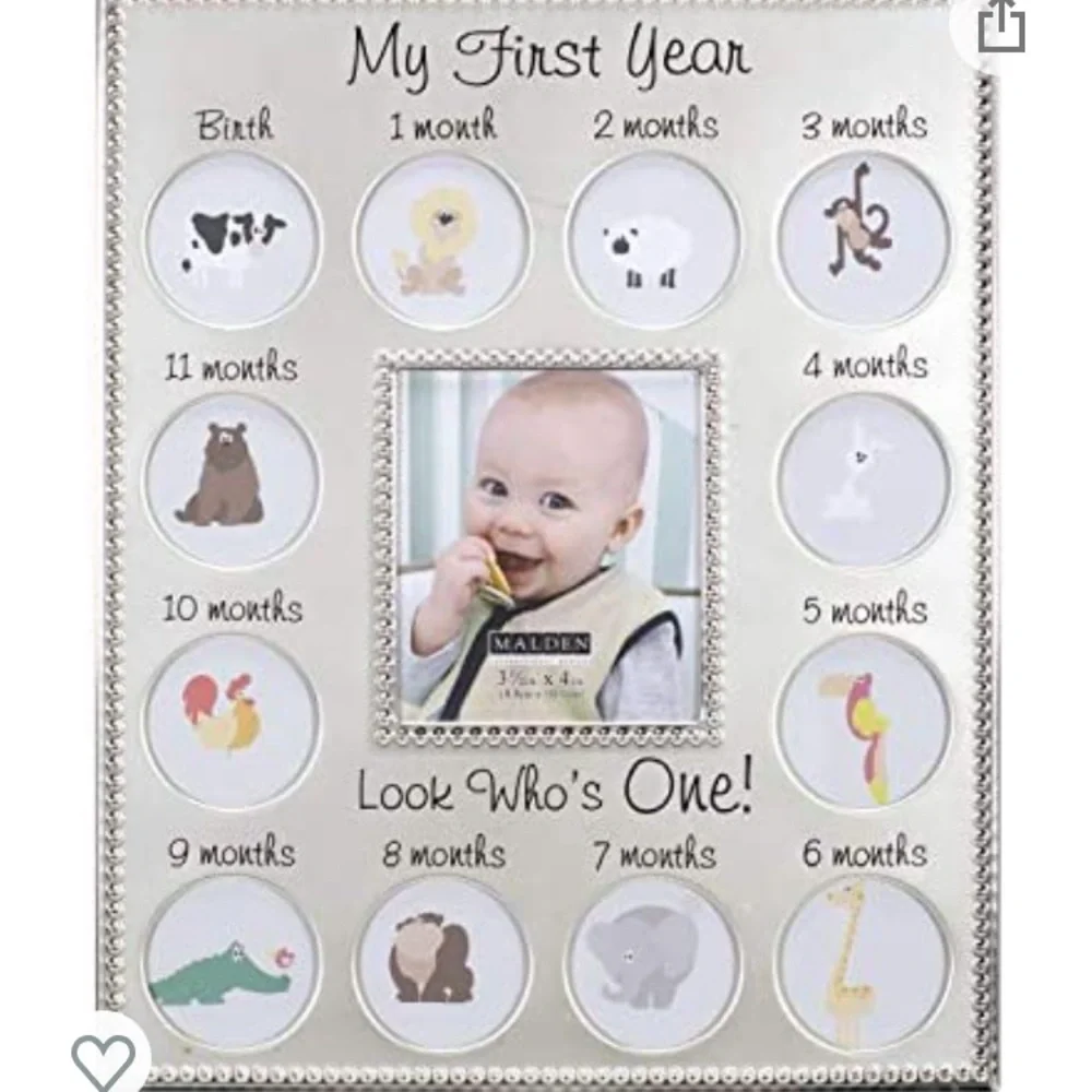 My first year beaded metal picture frame